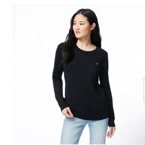 Nautica Women's‎ Classic Fit Crew Neck Long Sleeve Sweater Top Size Large